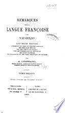 Remarques sur la langue françoise