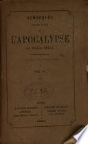 Remarques sur le livre de l'Apoc
