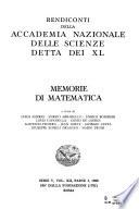 Rendiconti della Accademia nazionale delle scienze detta dei XL.