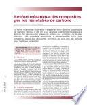 Renfort Mecanique des Composites par les Nanotubes de Carbone