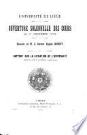 Réouverture solennelle des cours