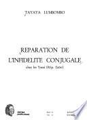 Réparation de l'infidélité conjugale chez les Yansi (Rép. Zaïre)