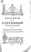 Repentir Ou Confession Publique