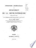 Répertoire archéologique de la France: Département de la Seine-Inférieure