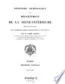 Repertoire archeologique du departement de la Seine-Inferieure
