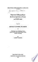 Répertoire bibliographique des livres imprimés en France au XVIIIe siècle