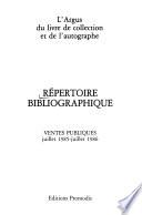 Répertoire bibliographique