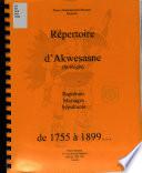 Répertoire d'Akwesasne (St-Régis)