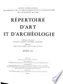 Répertoire d'art et d'archéologie