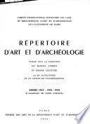 Répertoire d'art et d'archéologie