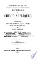 Répertoire de chimie appliquée