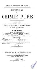 Répertoire de chimie pure