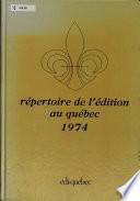 Répertoire de l'édition au Québec