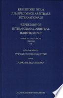 Répertoire de la Jurisprudence Arbitrale Internationale: 1946-1988 (2 v.)