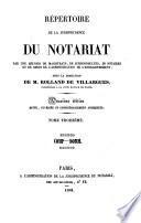 Répertoire de la jurisprudence du notariat