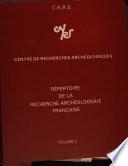 Répertoire de la recherche archéologique française