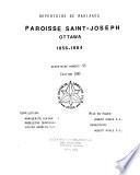Répertoire de mariages, Paroisse Saint-Joseph, Ottawa, 1856-1984