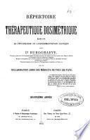 Répertoire de thérapeutice dosimétrique