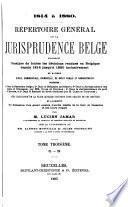 Répertoire décennal de la jurisprudence belge, 1900 à 1910