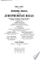 Répertoire décennal de la jurisprudence belge, analysant les décisions et études doctrinales publiées en Belgique de 1966 à 1975: Machine-Président du tribunal