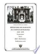Répertoire des mariages du comté d'Arthabaska, 1840-1970: Duchette-Maforage
