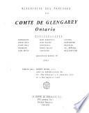 Répertoire des mariages du comté de Glengarry, Ontario