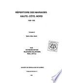 Répertoire des mariages Haute-Côte-Nord, 1668-1992