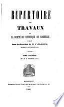 Répertoire des travaux de la Société de Statistique de Marseille
