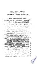 Répertoire des travaux