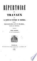 Répertoire des travaux