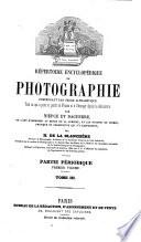 Répertoire encyclopédique de photographie: Partie périodique, 1863-1866