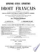 Répertoire général alphabétique du droit français