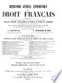 Répertoire général alphabétique du droit français