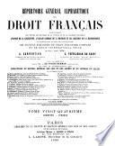 Répertoire général alphabétique du droit français