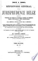 Répertoire général de la jurisprudence belge