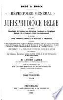 Répertoire général de la jurisprudence belge