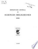 Répertoire général de sciences religieuses