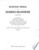 Répertoire général de sciences religieuses