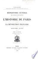 Répertoire général des sources manuscrites de l'histoire de Paris pendant la révolution français: Assemblée legislative (1.-4. ptie.)