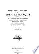 Répertoire général du Théatre Français