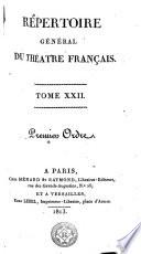 Répertoire général du Théatre français ...: Regnard