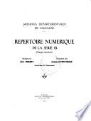 Répertoire numérique de la série G