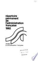 Répertoire permanent de l'administration française