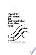 Répertoire permanent de l'administration française