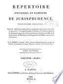 Répertoire universel et raisonné de jurisprudence
