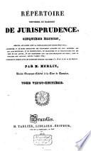 Répertoire universel et raisonné de jurisprudence