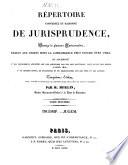 Répertoire universel et raisonné de jurisprudence