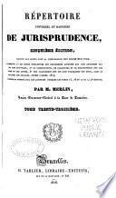 Répertoire universel et raisonné de jurisprudence