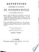 Repertoire universel et raisonnée de jurisprudence