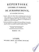 Repertoire universel et raisonnée de jurisprudence